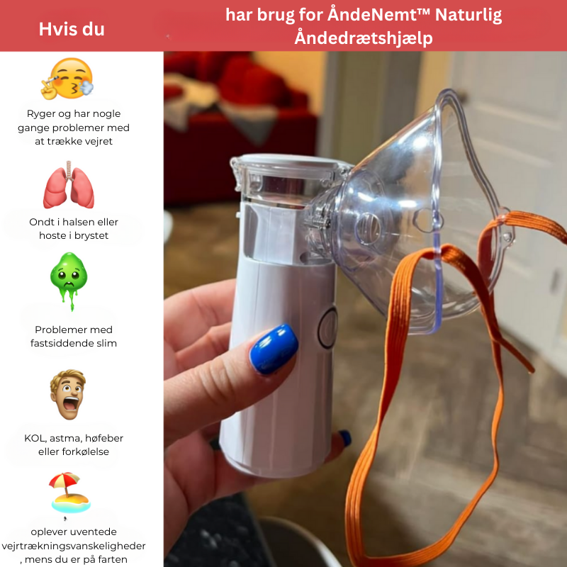 Innovativ inhalator der styrker lungerne og forbedrer luftveje for sundere vejrtrækning.