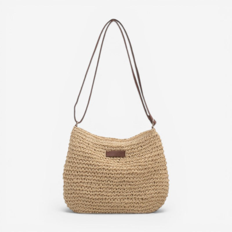 Elegant beige dametaske. Stor, rummelig skuldertaske perfekt til hverdag og kontor. Funktionel, minimalistisk design.
