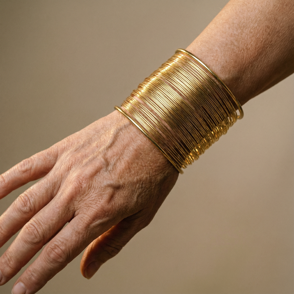 Guld bangles sæt til kvinder, et elegant lag-på-lag armbånd der passer til enhver anledning.