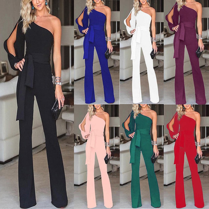 Alsidig dame jumpsuit, elegant til middagsselskaber og afslappet hverdag.