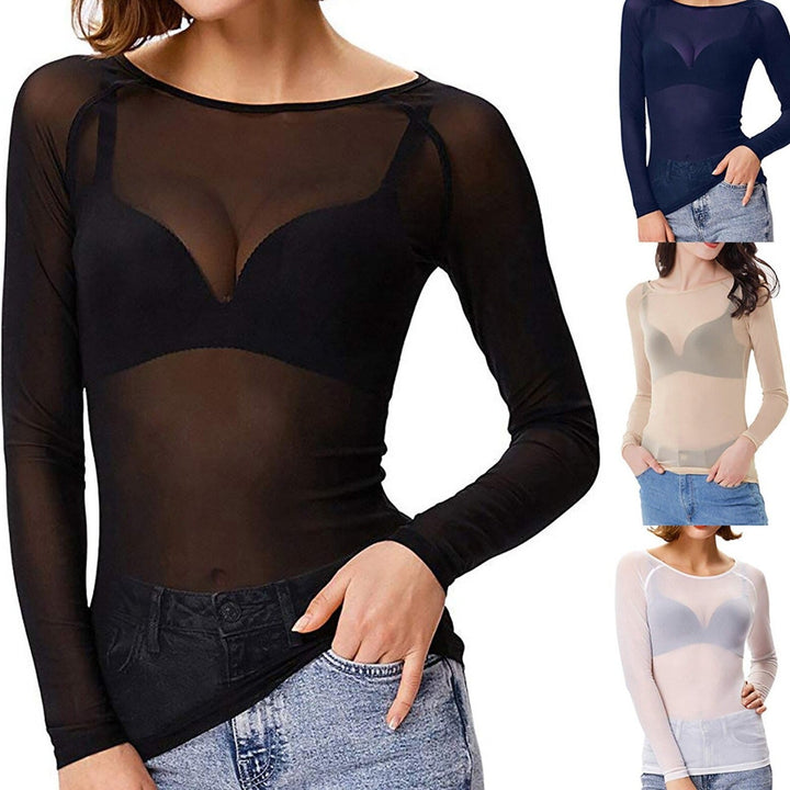 Dame langærmet top i elegant stil. Optimal komfort for en stilfuld bluse, der passer perfekt til festlige og hverdagsanledninger.