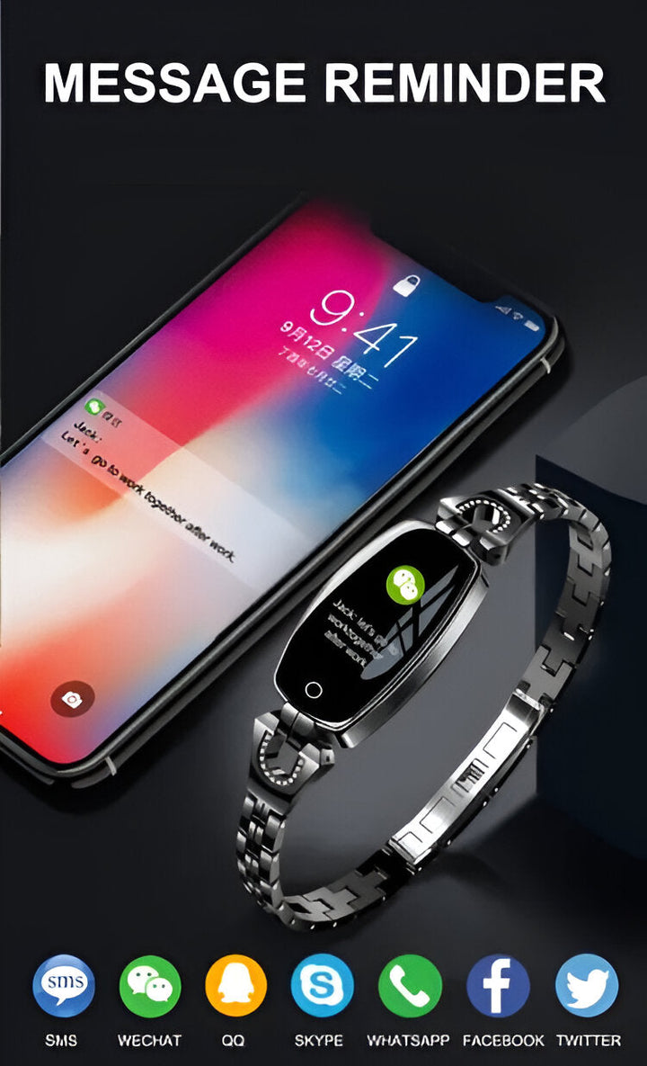 Vandtæt dame smartwatch med flere sportstilstande, klar til alle dine eventyr.