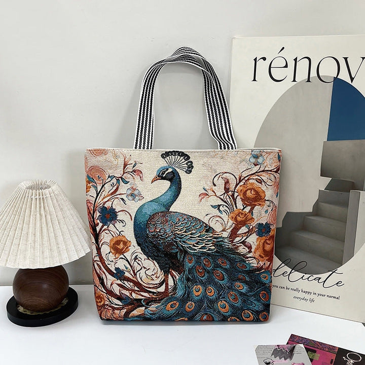 Klassisk designet dame tote taske med elegant broderi og rummeligt indre. Ideel til stilfuld hverdagsbrug.