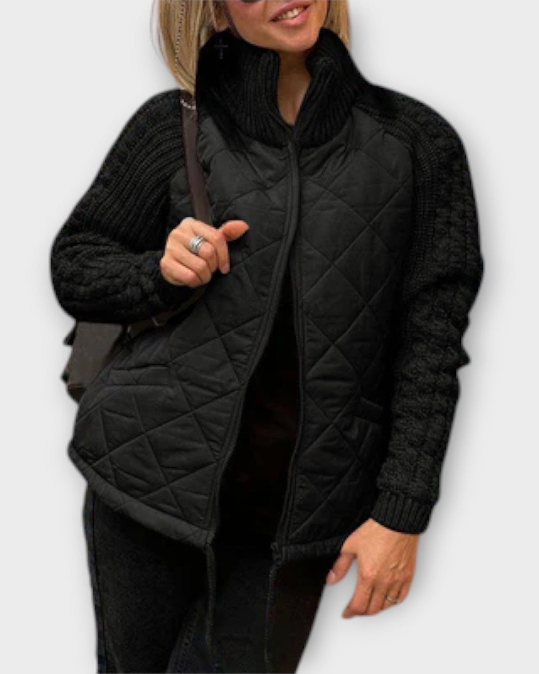 Khaki grøn elegant dame kravejakke med høj krave, en alsidig jakke til et stilfuldt hverdagslook.