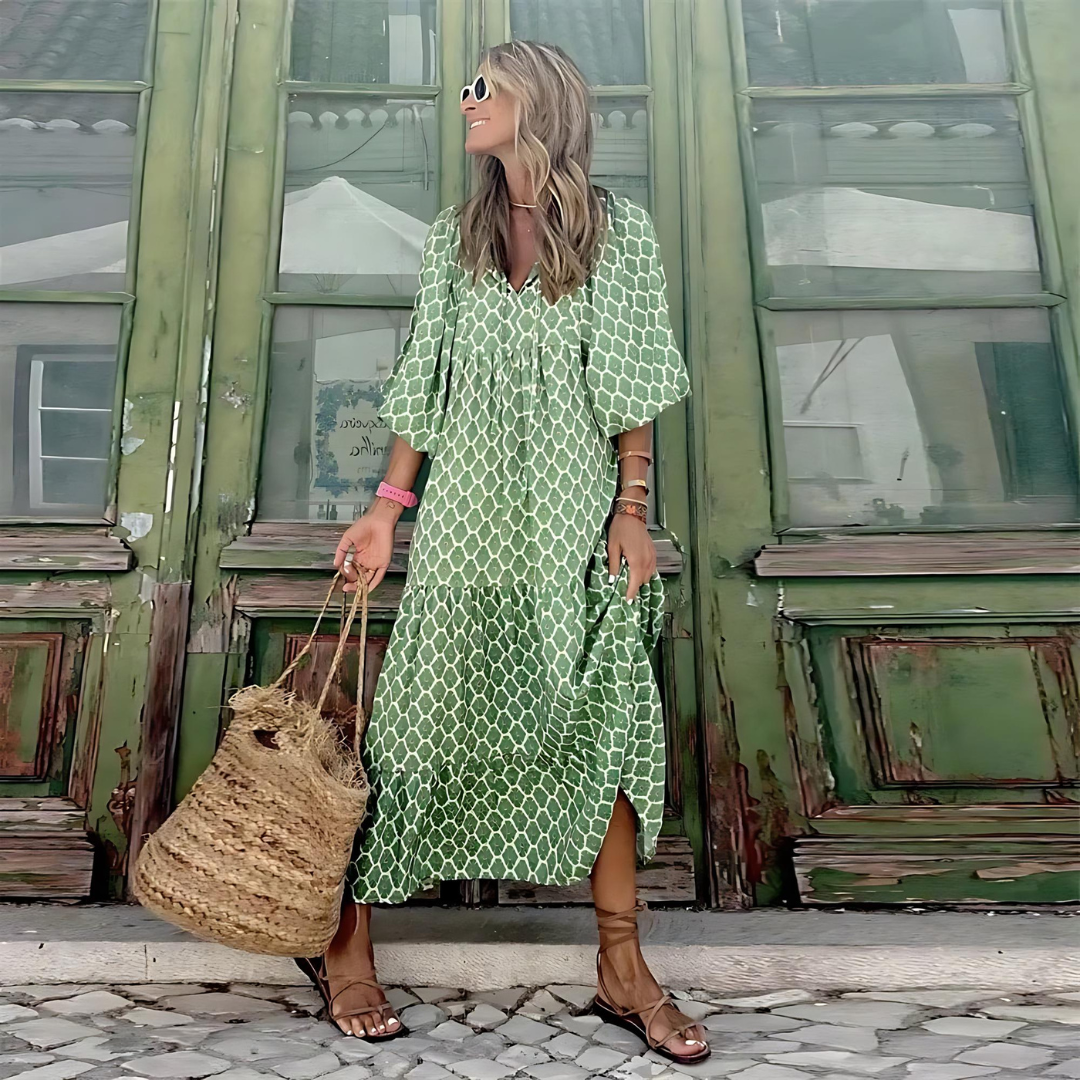 Bestseller forårskjole til kvinder. Elegant, stilfuld og alsidig – et must-have.