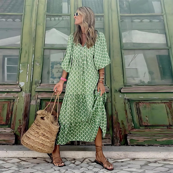 Bestseller forårskjole til kvinder. Elegant, stilfuld og alsidig – et must-have.