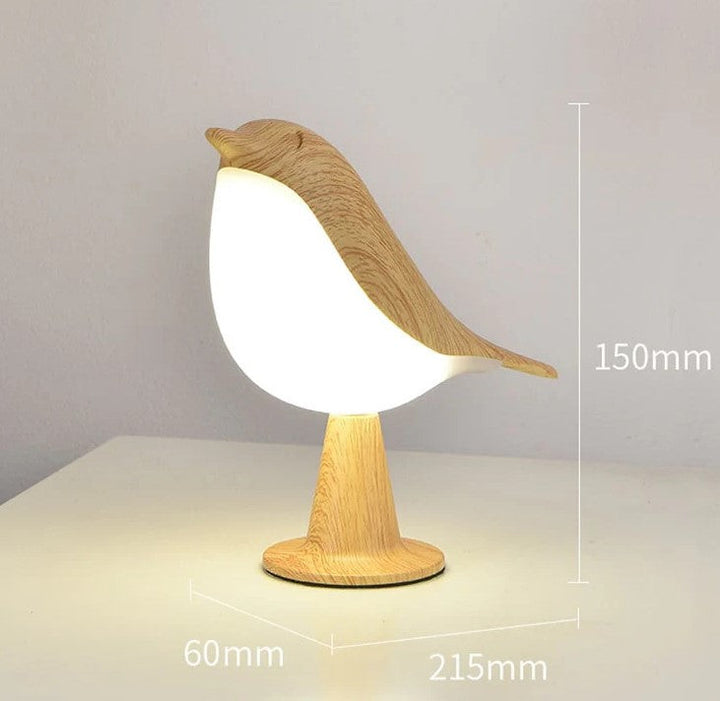 Moderne design fuglelampe. Justerbar LED-lysstyrke, trådløs og genopladelig for optimal belysning.