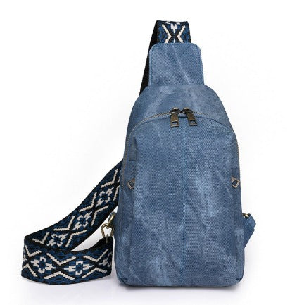 Praktisk og elegant geometrisk læder crossbody taske, din nye favorit hverdagstaske.