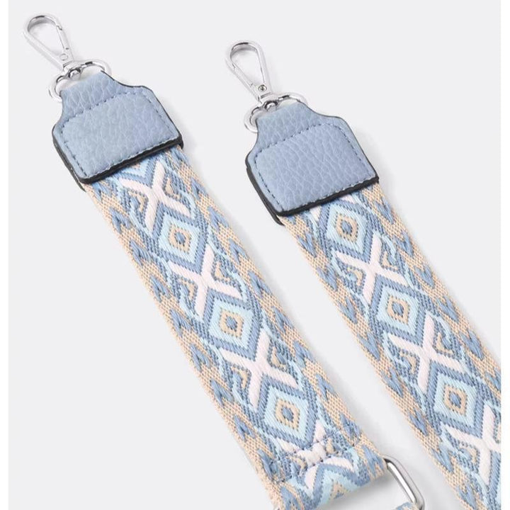Hverdagstaske i læder: Geometrisk mønstret crossbody, mode statement til damer.
