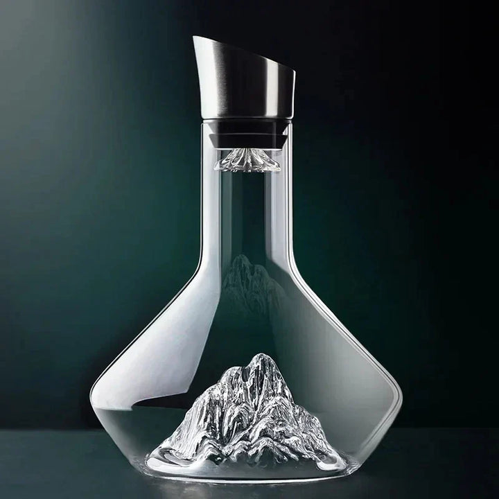 Eksklusiv 1500ml vinkaraffel i krystalglas, essentielt vintilbehør til vinelskere.