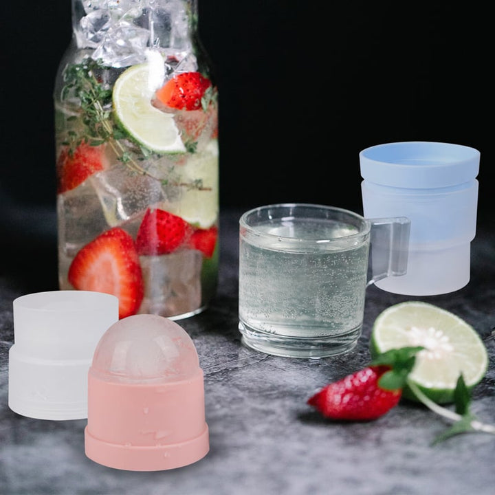 Blå iskugleform til drinks. Perfekt til sommerdrinks, cocktails & iskaffe, barudstyr.