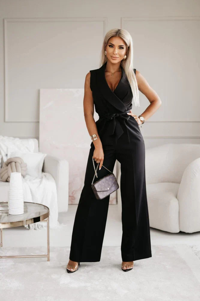 "Elegant jumpsuit til kvinder i eksklusivt design, lange ærmer, slank pasform og flattering talje, perfekt til enhver lejligh