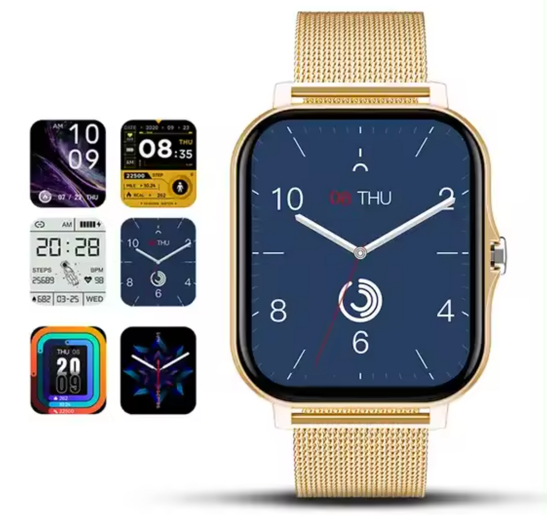 Fitness smartwatch til kvinder, perfekt til løb og træning, med aktivitetstracker og smarte notifikationer.