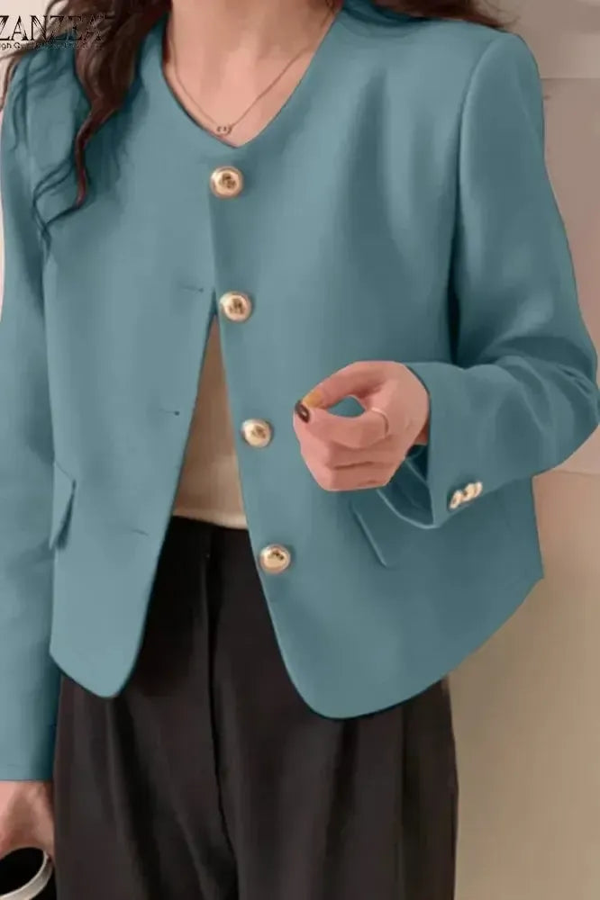 Alsidig kvinders blazer for et elegant hverdagslook eller sofistikeret business-outfit.