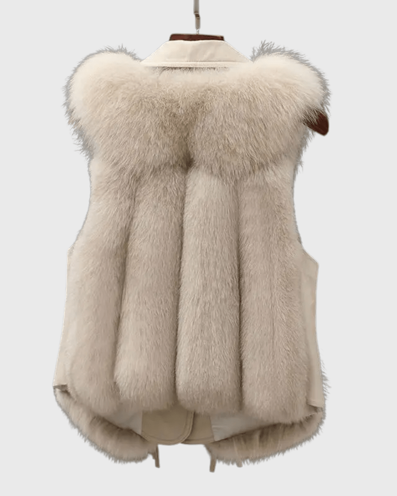 Chokoladefarvet kvinders vest i premium læder. Moderne og tidløs mode til ethvert outfit.