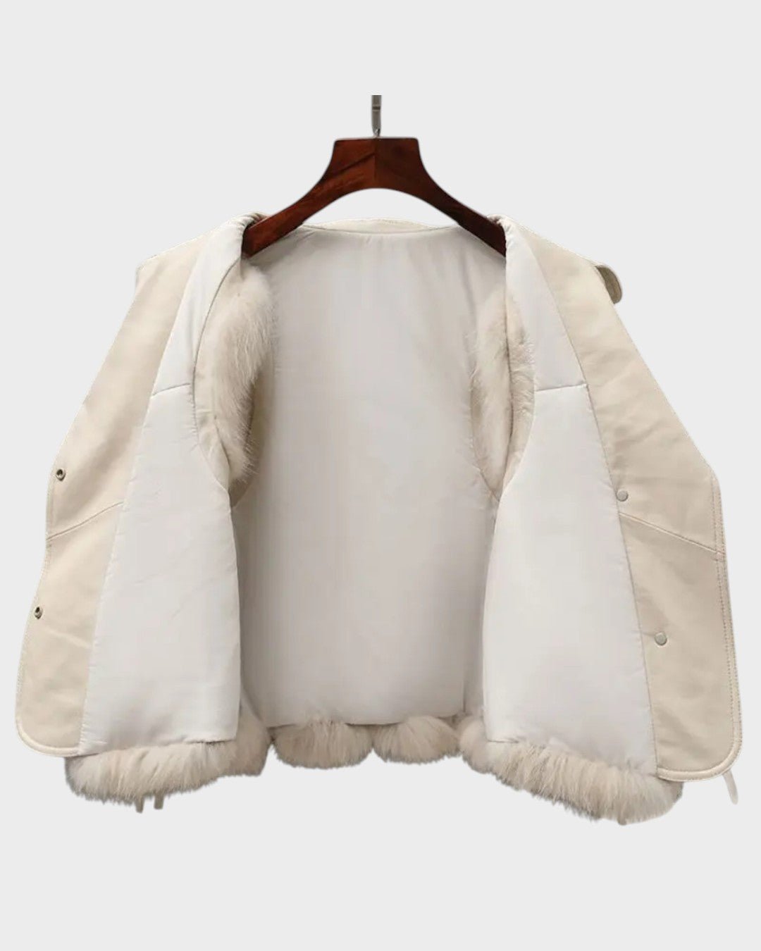 Marineblå elegant lædervest til kvinder, lavet af premium kvalitet læder. Perfekt som overtøj.
