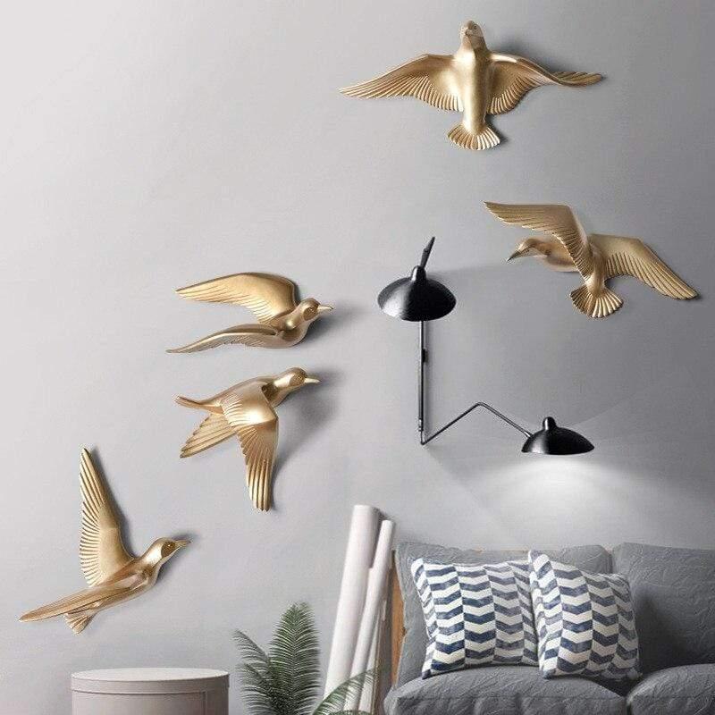 Maritim måge vægkunst, der tilføjer et pust af oceanisk stil. Perfekt fugle dekoration til væggen.