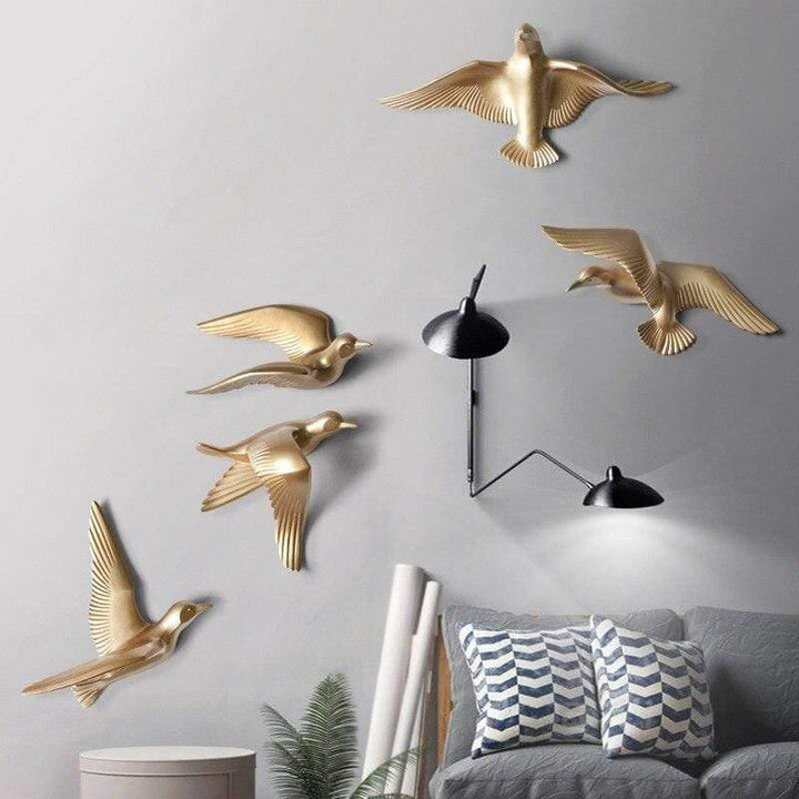 Maritim måge vægkunst, der tilføjer et pust af oceanisk stil. Perfekt fugle dekoration til væggen.