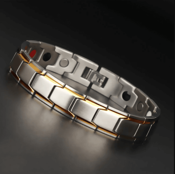Minimalistisk magnetarmbånd. Stilfuldt og komfortabelt herresmykke, ideelt for et diskret, moderne look.