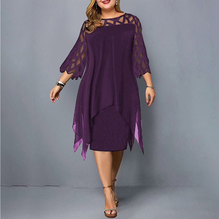 Elegant plus size damekjole. Komfortabel maxikjole til fest og hverdag. Stilfuld og flatterende.