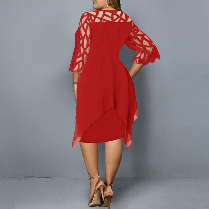 Alsidig plus size damekjole. Elegant maxikjole til fest, hverdag og komfort. Stilfuld og lang.