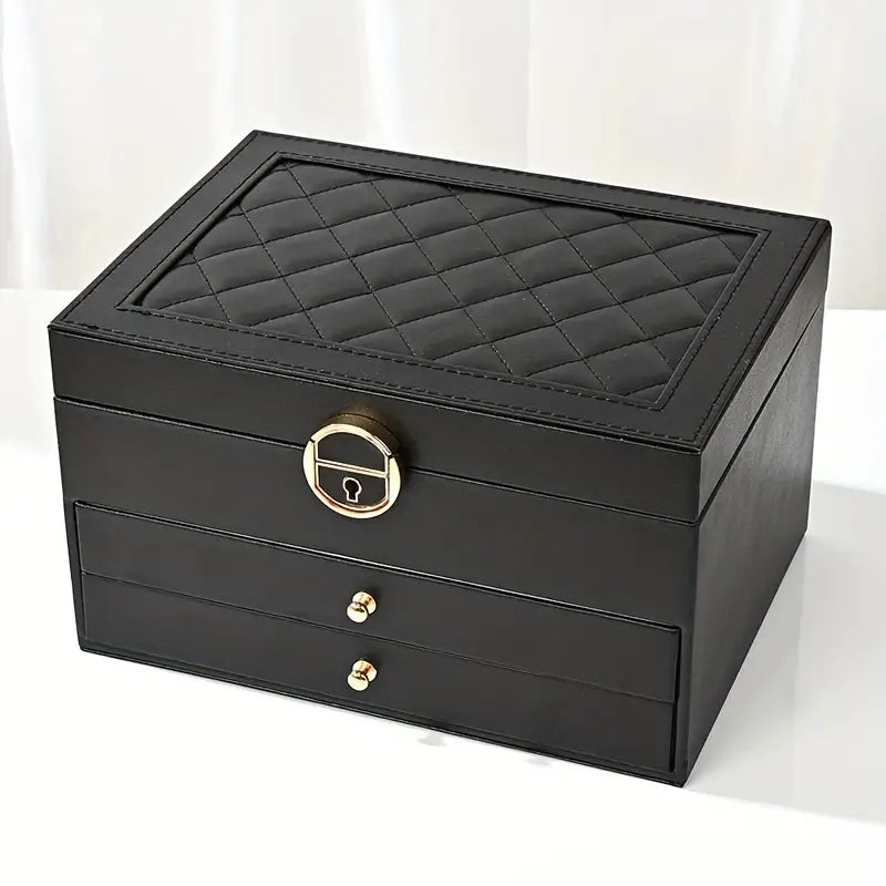 Moderne smykkeboks med praktisk organisering og elegant design til alle dine smykker.