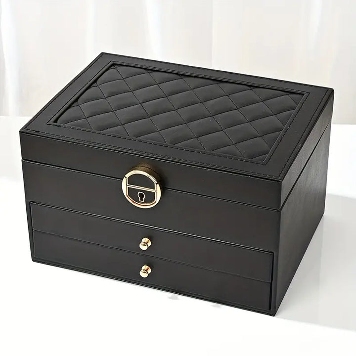 Moderne smykkeboks med praktisk organisering og elegant design til alle dine smykker.