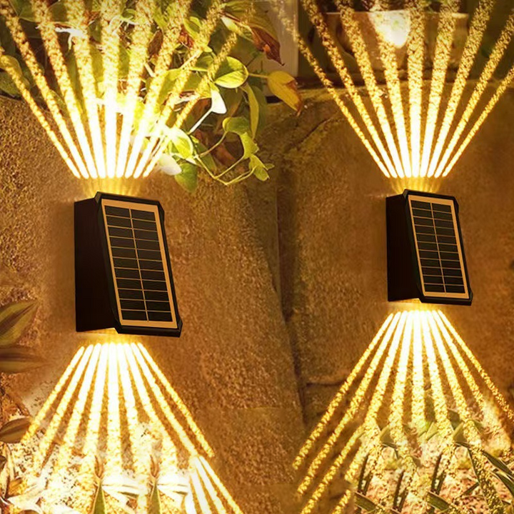 Miljøvenlig solcellelampe for udendørs belysning. Robust IP65 design til have og terrasse. Lang levetid.