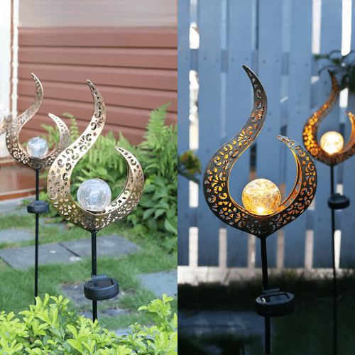 Praktisk solcelle udendørslampe for elegant belysning i haven. Perfekt til stier, terrasser og aftenhygge.