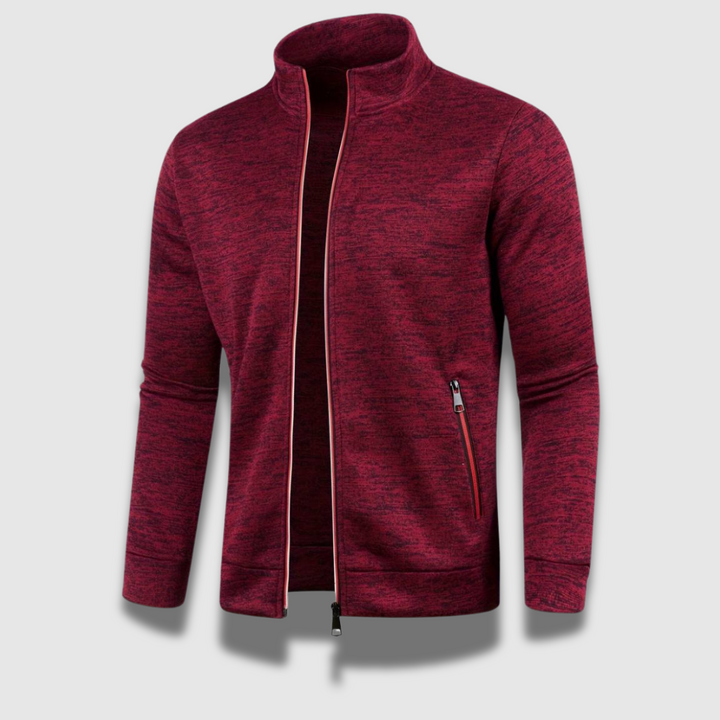 Elegant strikket herrecardigan i sort. Komfortabelt design med glat lukning, ideel til både formelle og afslappede lejlighede