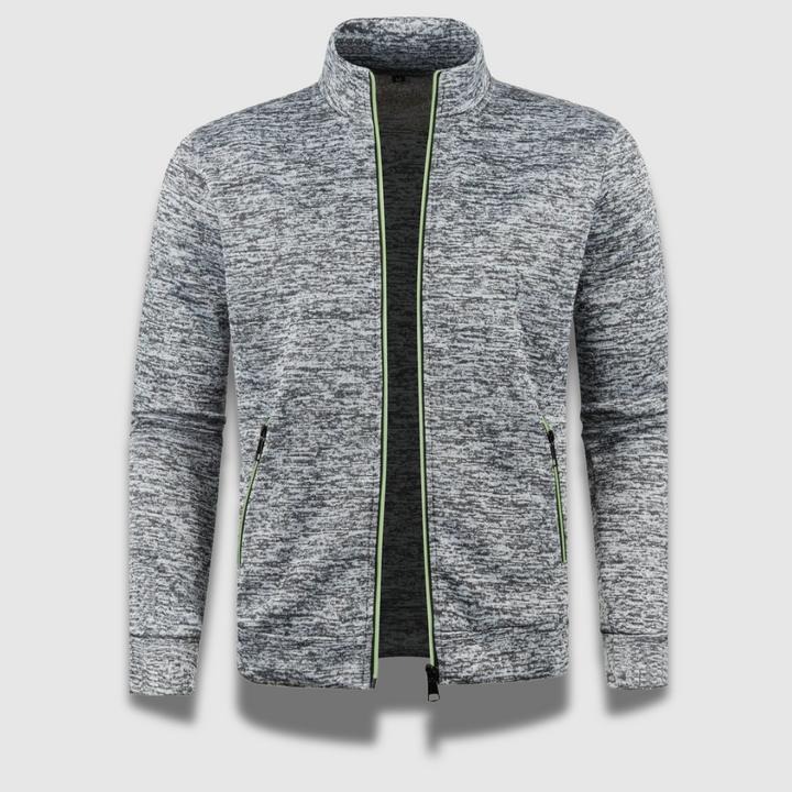 Elegant strikket herrecardigan i sort. Komfortabelt design med glat lukning, ideel til både formelle og afslappede lejlighede
