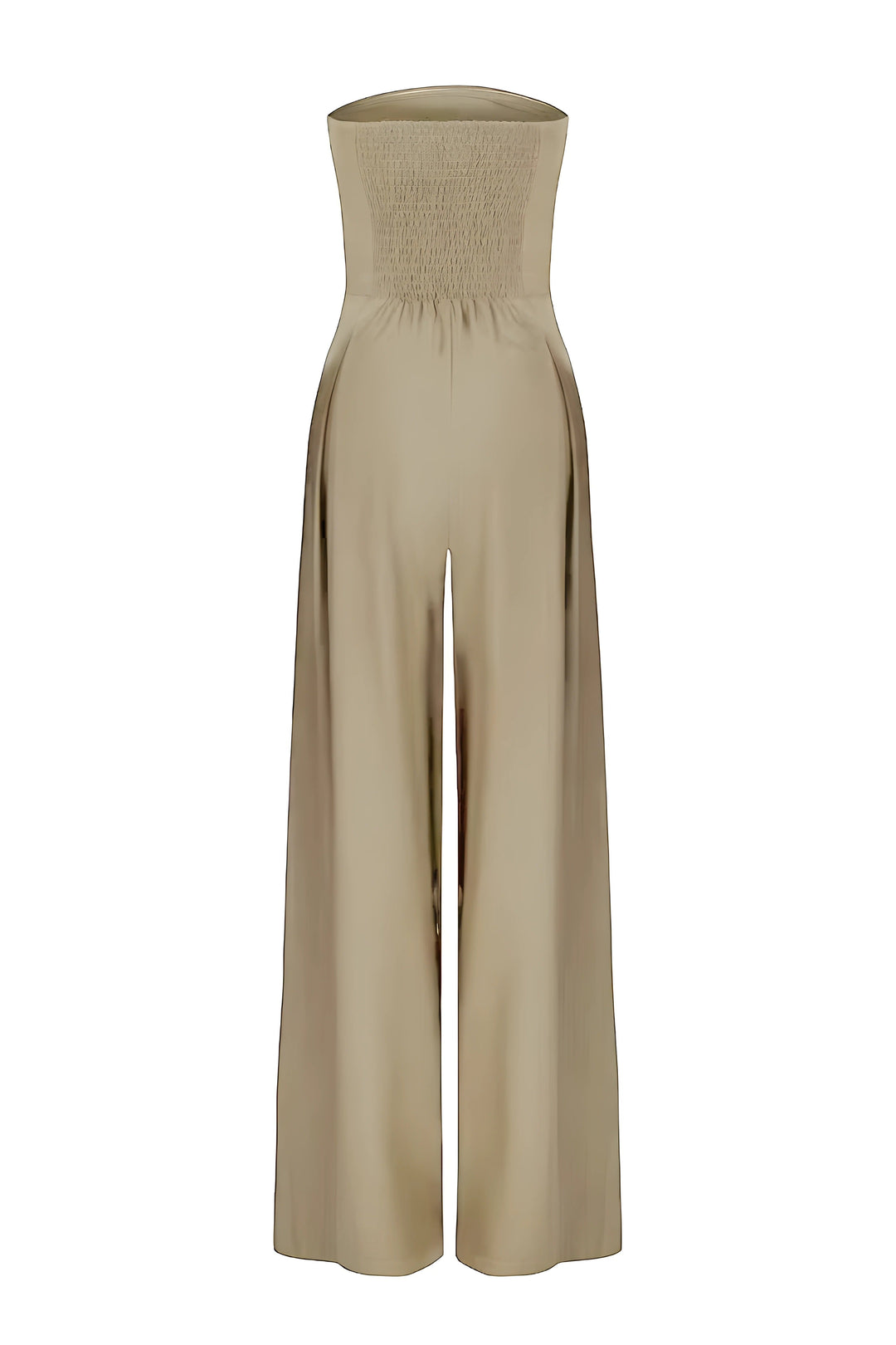 Stropløs jumpsuit i elegant design til kvinder. Klassisk og festklar mode til aftenbrug.