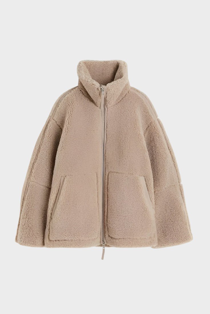 Nordisk teddykåbe, elegant fleece damekåbe til vinteren og afslappende stunder.
