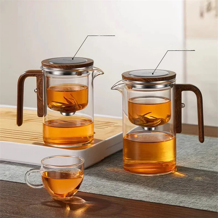 Elegant tekande med avanceret vandseparationssystem og moderne design, perfekt til rene teoplevelser og stilfuld servering.