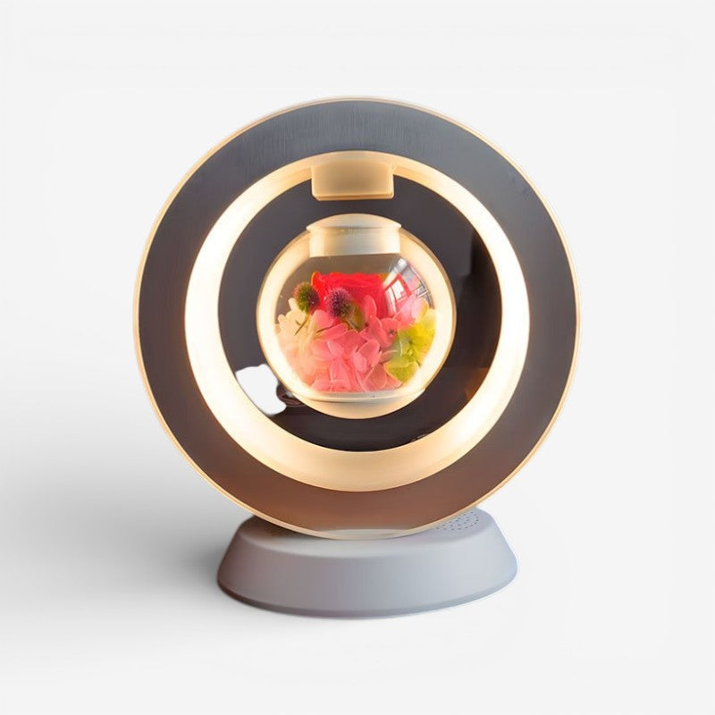 Unik gaveide: Dekorativ USB lampe med flydende blomst og moderne design til boligbelysning.