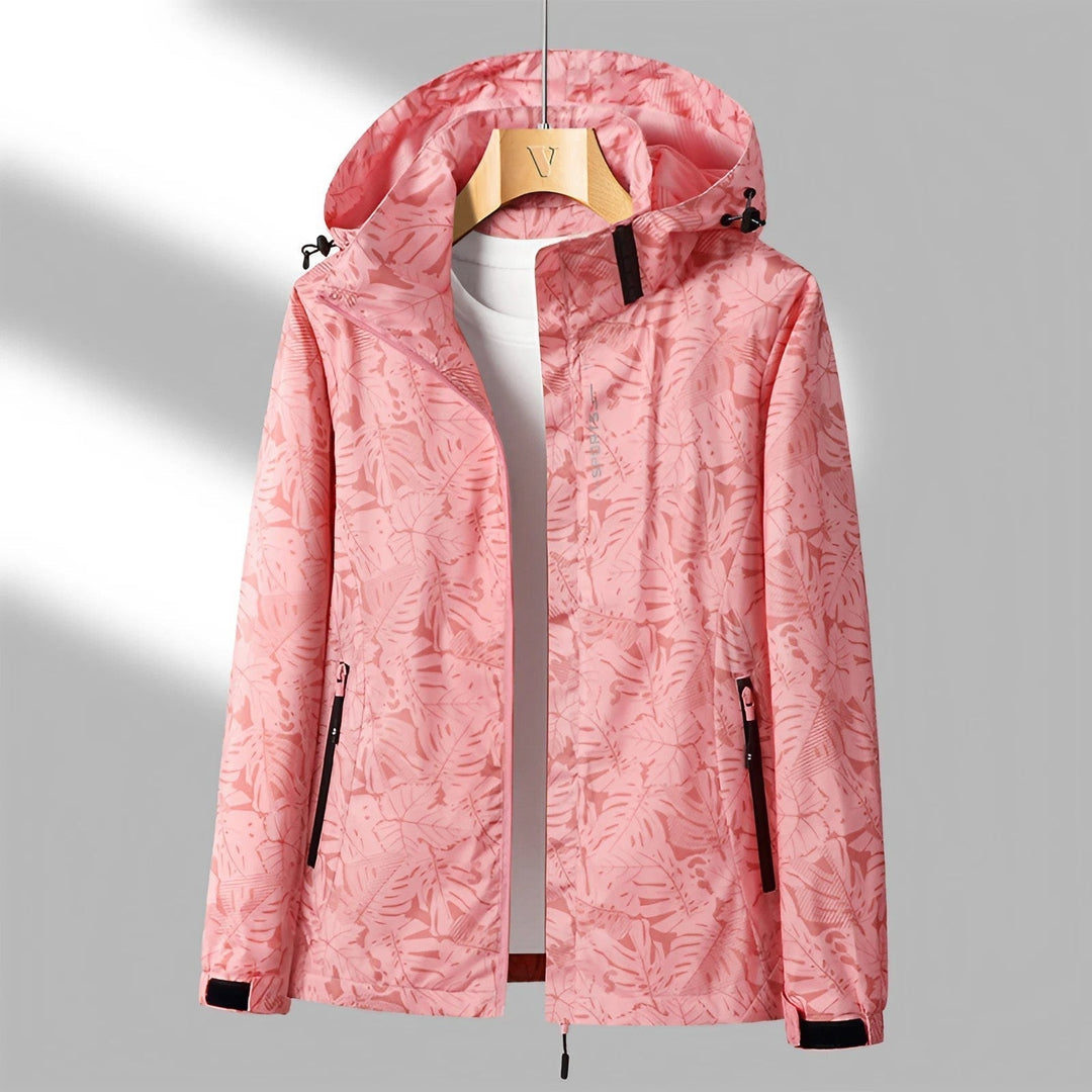 Elegante åndbare dame vindjakke i moderne snit, tilgængelig i blå, rosa, sort, turkis, violet, størrelser M-4XL.