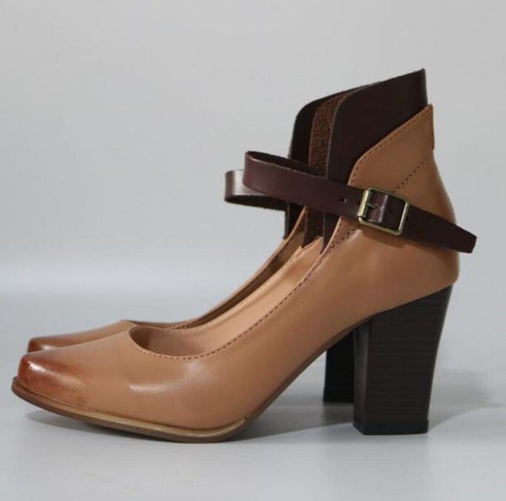 Stilfulde hælsandaler til kvinder med justerbare stropper. Grå/lilla elegante sandaler til sommer og fest.