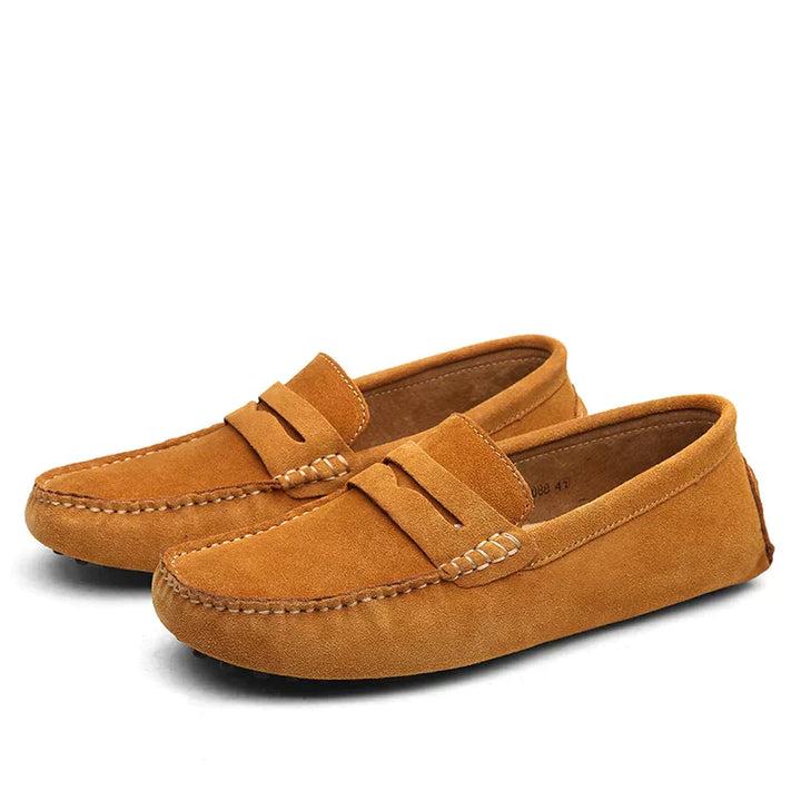 Sorte herresko: alsidige komfort loafers. Perfekte til både formel anledning og afslappet stil.