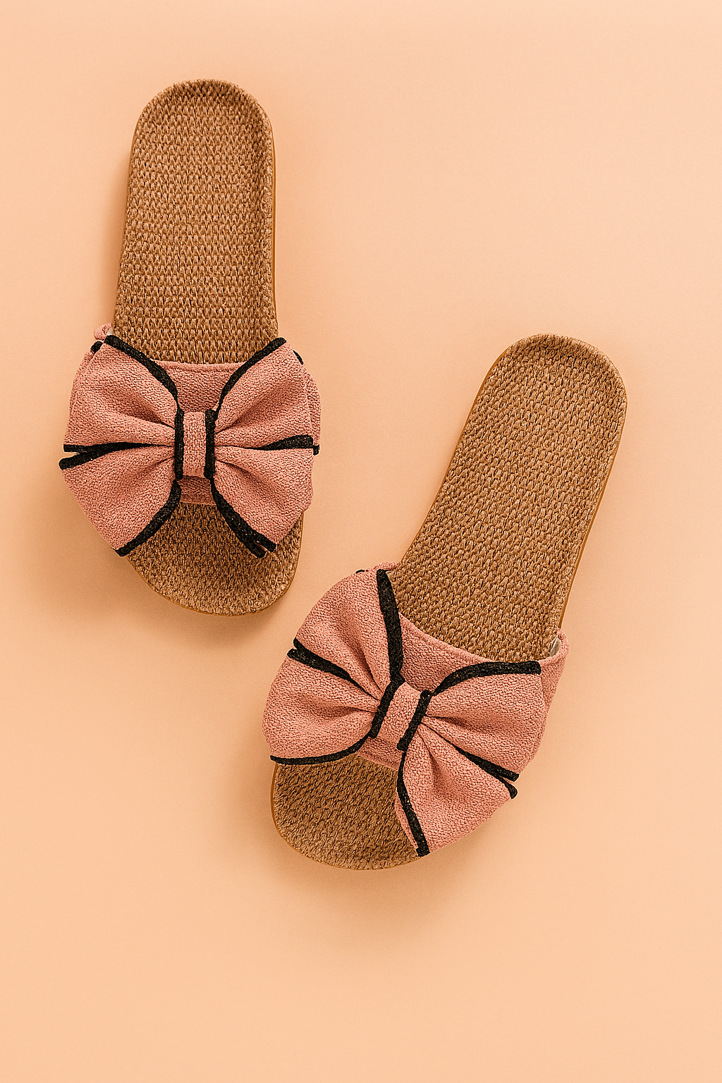 Stilfulde damesko: Klipklappere med stor sløjfe. Moderne sandaler for en elegant og komfortabel sommerstil.