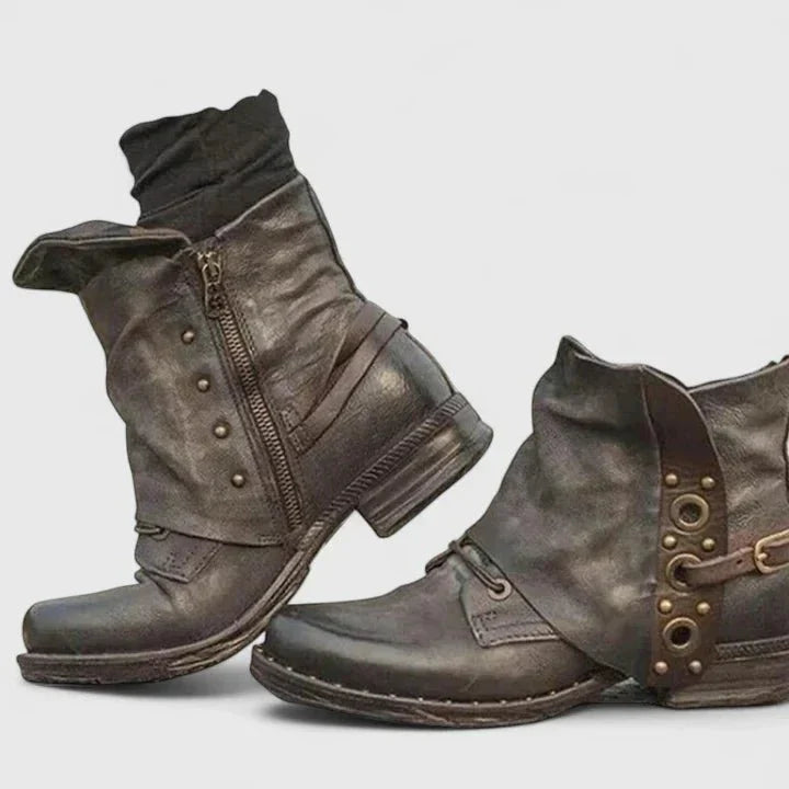 Brune komfortable damesko med elegant design, svangstøtte og skridsikker ydersål for optimal støtte.