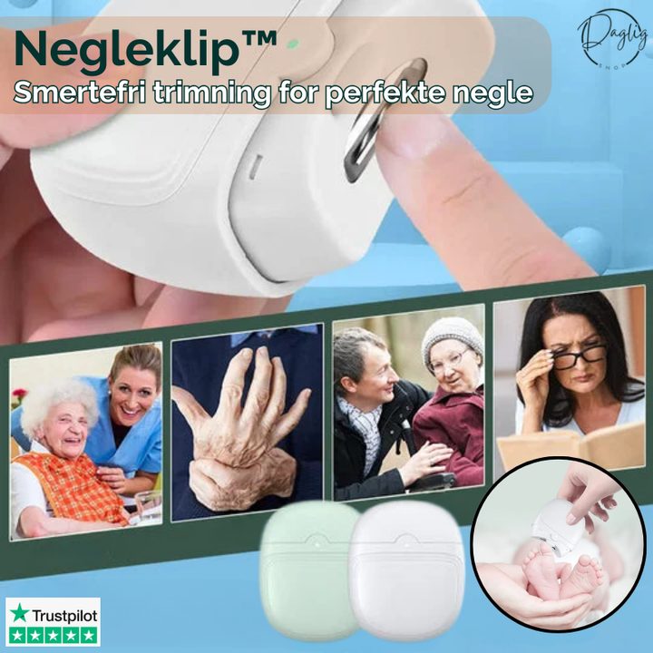 Elektrisk negleklipper til smertefri trimning af negle for alle aldre.