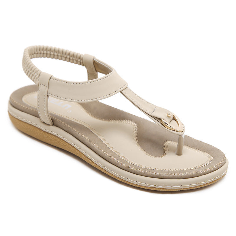 Beige Ella ortopædisk sandal til kvinder. Ultimativ komfort, svangstøtte og perfekt til sommersko.