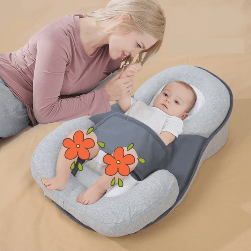 Ergonomisk antireflux babypude for spædbørn, sikrer rolig søvn og komfort. Ideel babyudstyr.