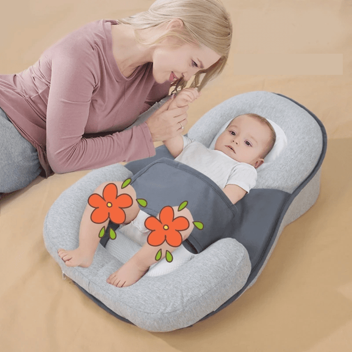 Ergonomisk antireflux babypude for spædbørn, sikrer rolig søvn og komfort. Ideel babyudstyr.