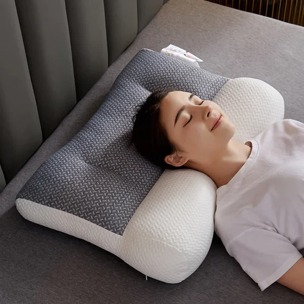 Ergonomisk hovedpude for smertefri søvn, støtter nakke og ryg. Optimerer din nattesøvn og kropsholdning.
