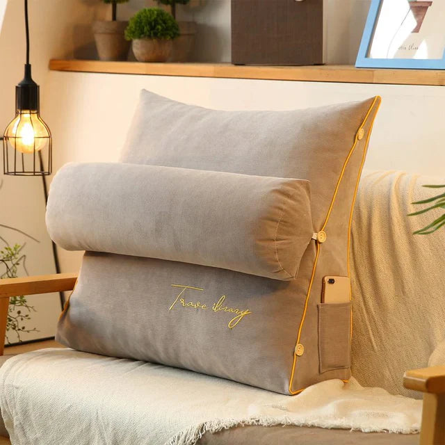 Kilepude designet til at forebygge og lindre rygsmerter, giver ergonomisk lændestøtte.