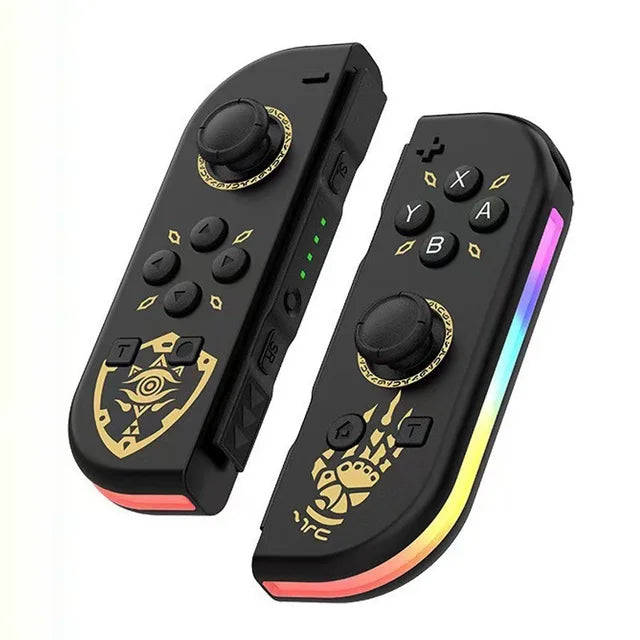 "Ergonomisk trådløs controller med justerbare RGB-lys og dobbelt vibration, der skaber en dynamisk gamingoplevelse."