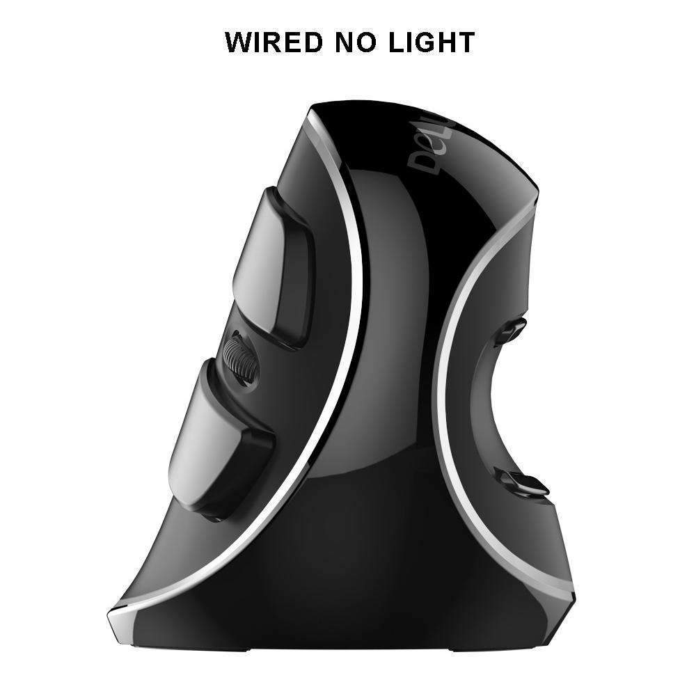 Moderne RGB USB vertikal mus til arbejde, der sikrer ergonomisk komfort og reducerer håndledsbelastning.