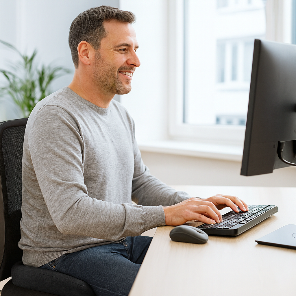 Smertefri hverdag med VezaSeat ergonomisk siddekude. Specielt designet til at lindre haleben- og rygsmerter.