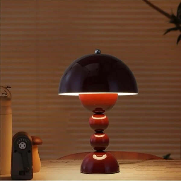 Bærbar LED Bordlampe med Blomsterdesign